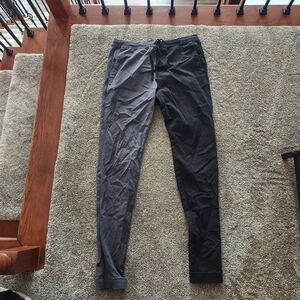 Hollister Black and Gray Stacked Skinny Joggers